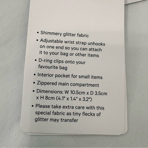 Lululemon Everywhere Belt Bag Nano Glitter Dark Silver NWT - Picture 9 of 10